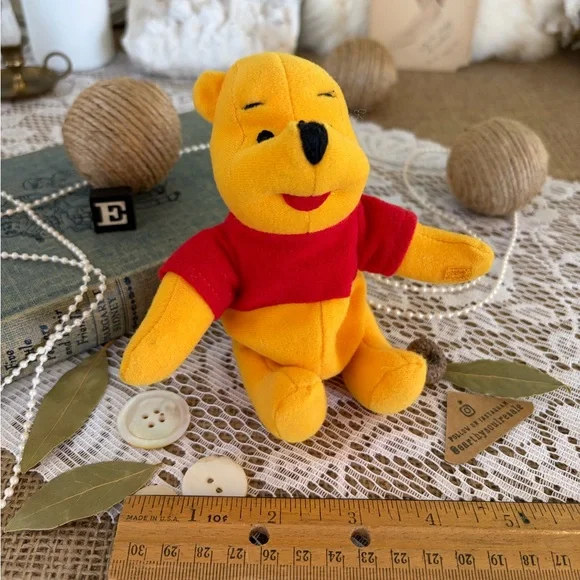 Vintage 90’s Stuffed Winnie the Pooh Bear / Unique Home Decor / Gift / Cute - Picture 6 of 7